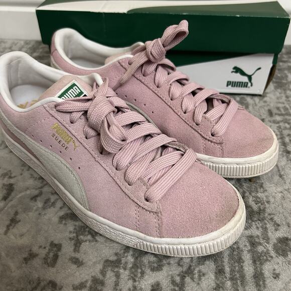 Puma Suede Classic XXI Jr pink lady-puma white rose lady-puma blanc - Picture 8 of 13